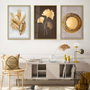 Wallity Huhu386 Cuadro Decorativo de Vidrio Templado Multicolor 30 x 40 cm (3 piezas)